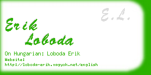 erik loboda business card